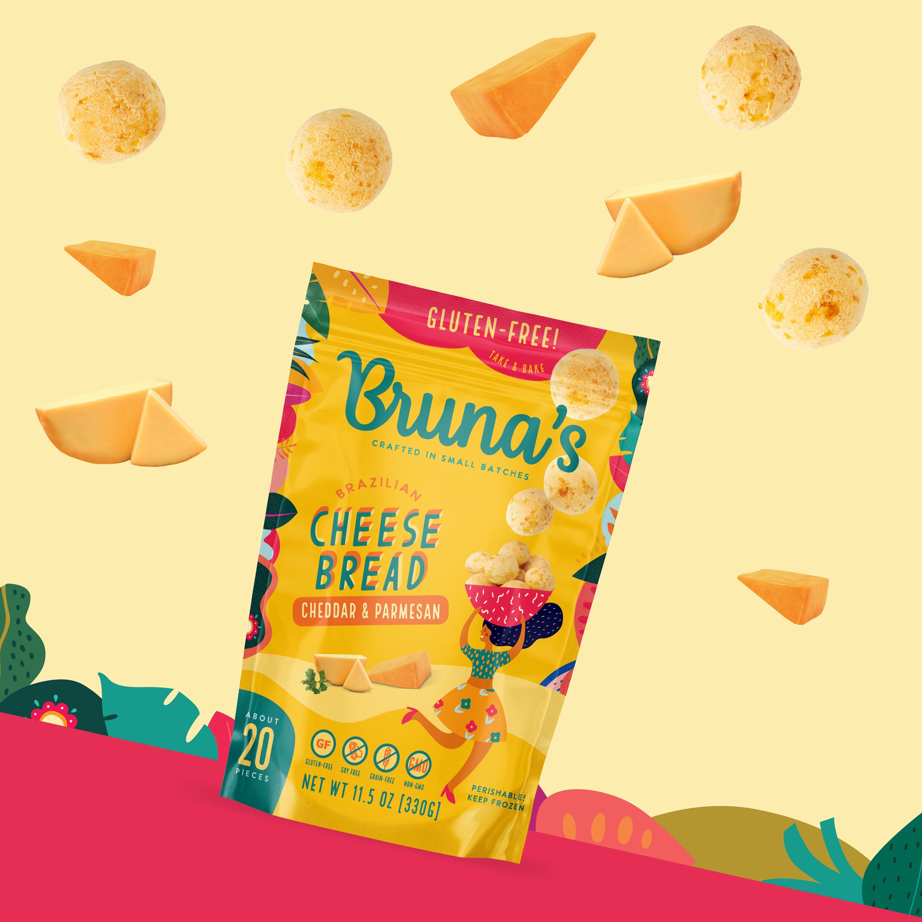 Bruna's Take & Bake Cheddar & Parmesan Cheese Bread