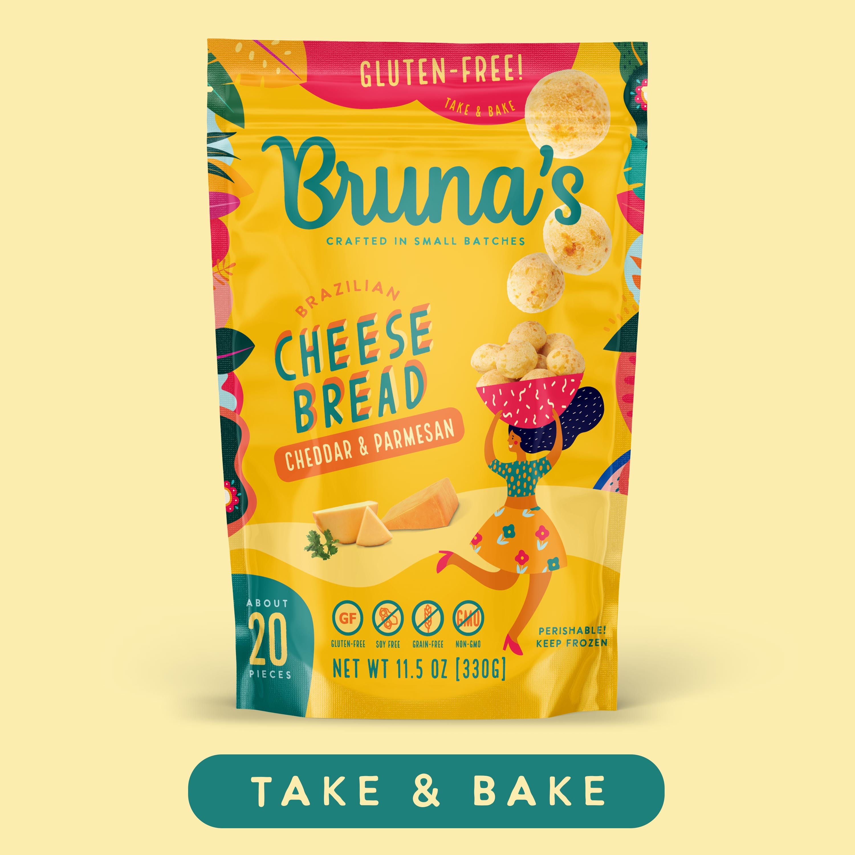 Bruna's Take & Bake Cheddar & Parmesan Cheese Bread