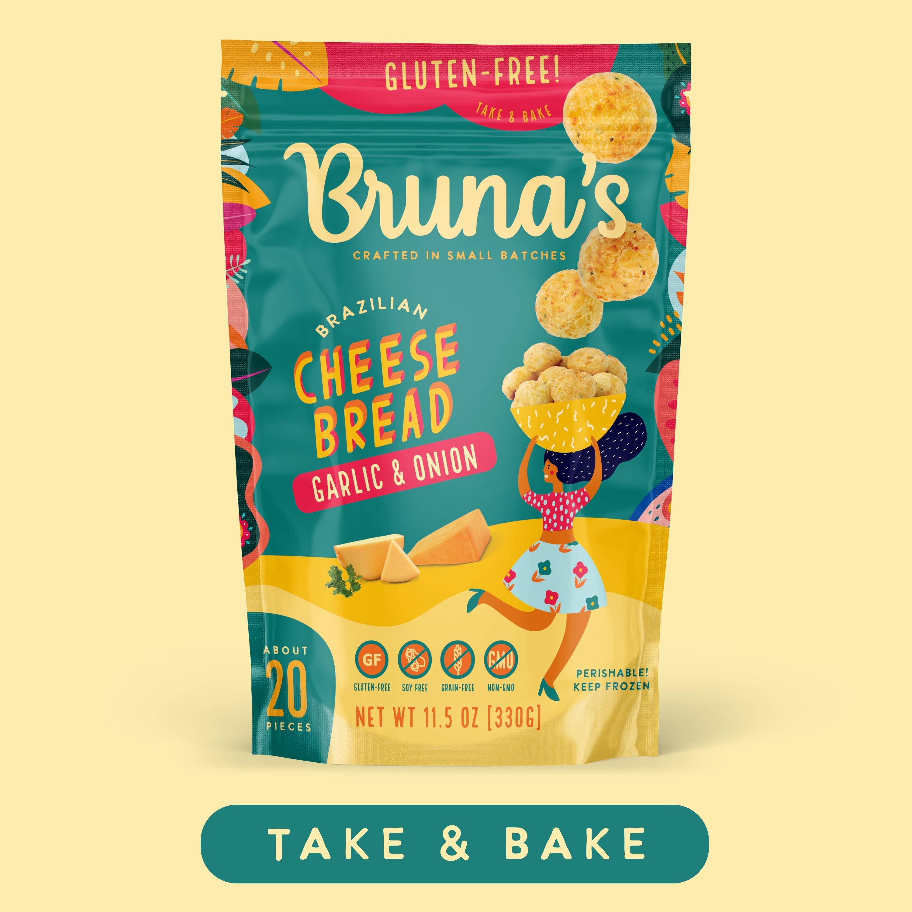 Bruna's Take and Bake Garlic and Onion Cheese Bread