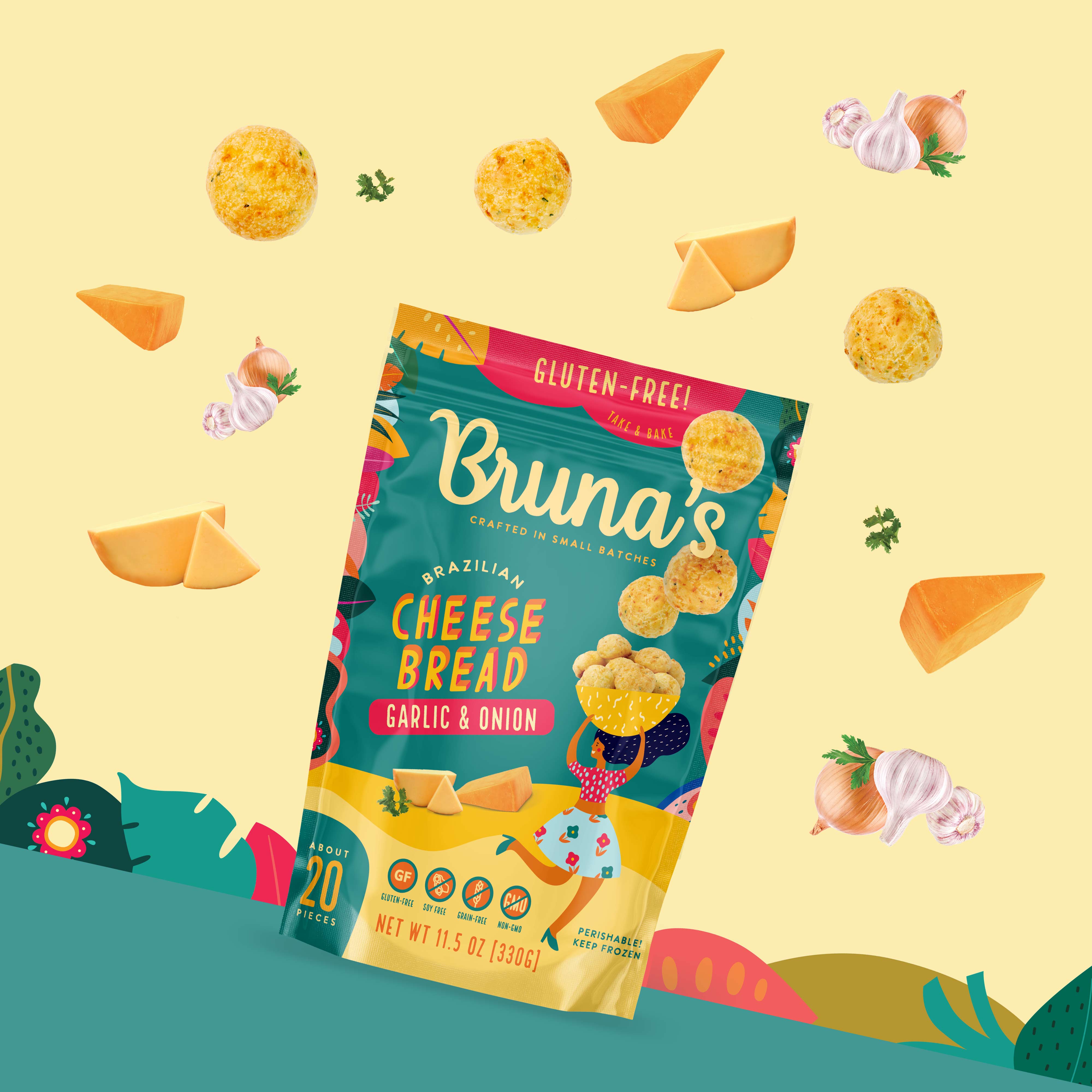 Bruna's Take and Bake Garlic and Onion Cheese Bread