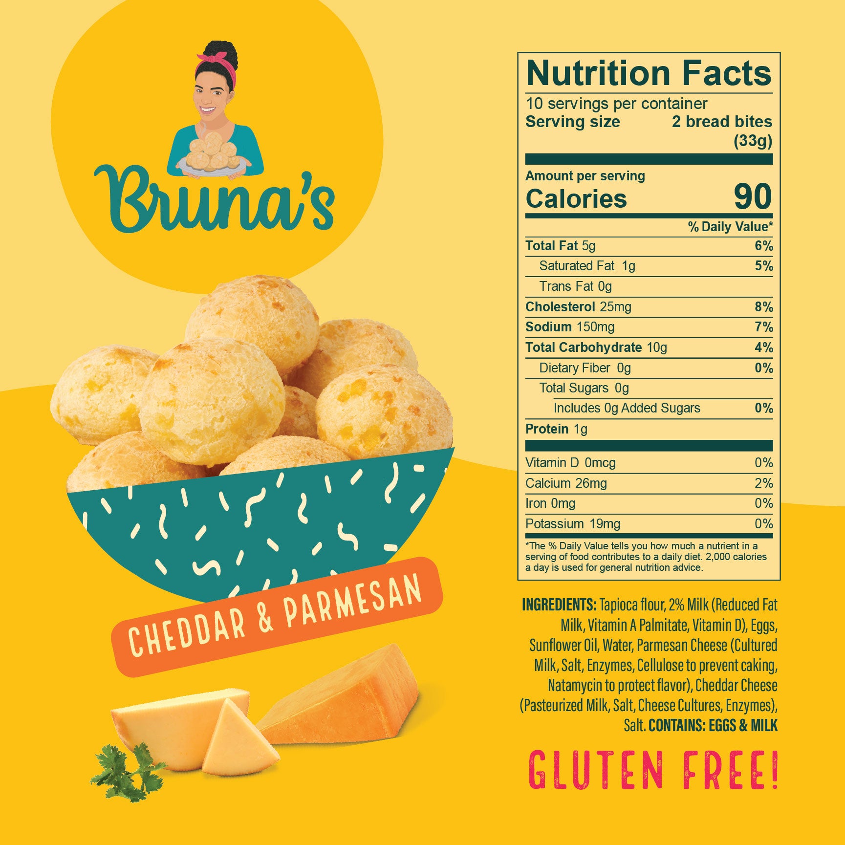 Bruna's Take & Bake Cheddar & Parmesan Cheese Bread