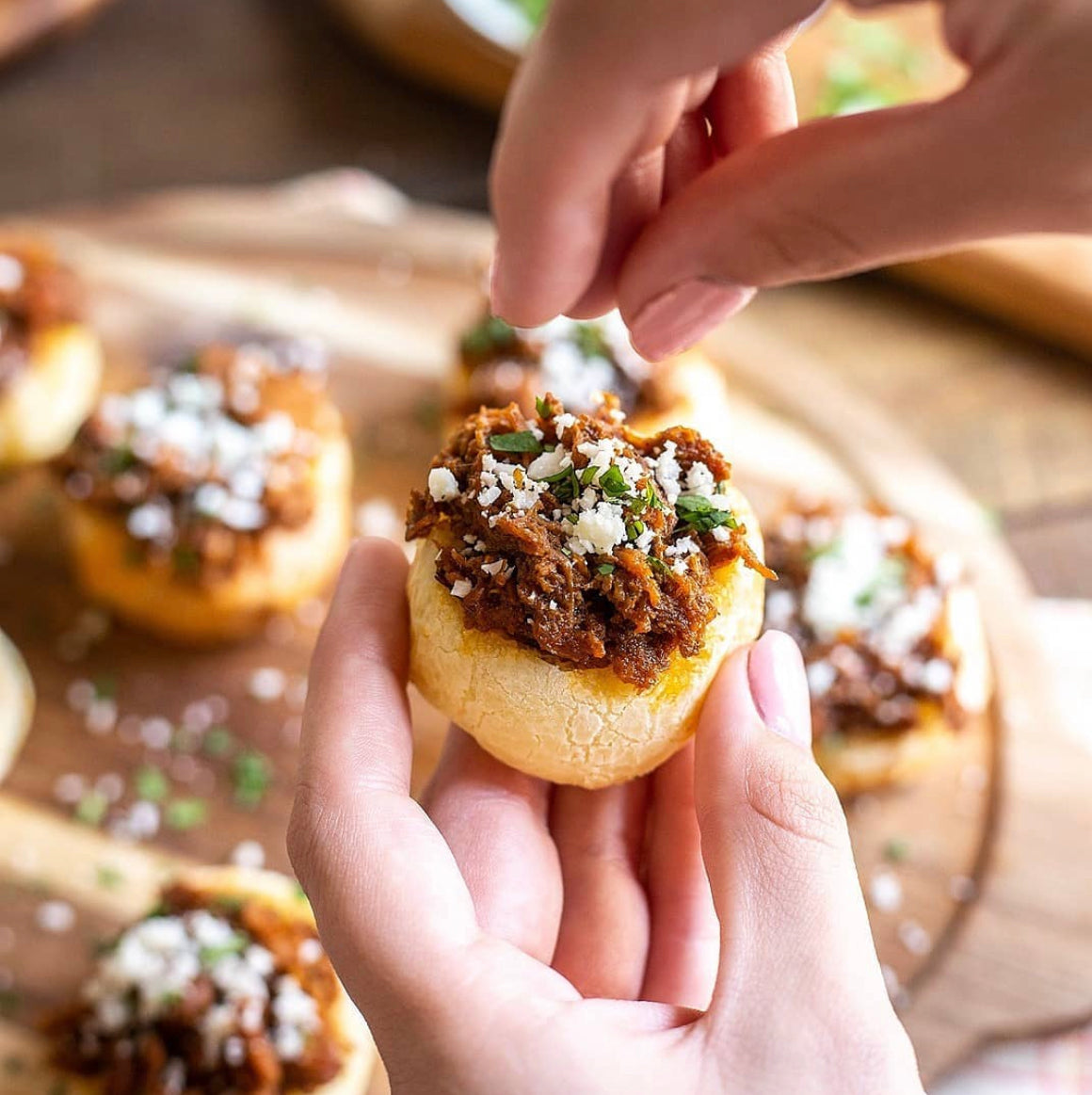 Cheese Bread with BBQ