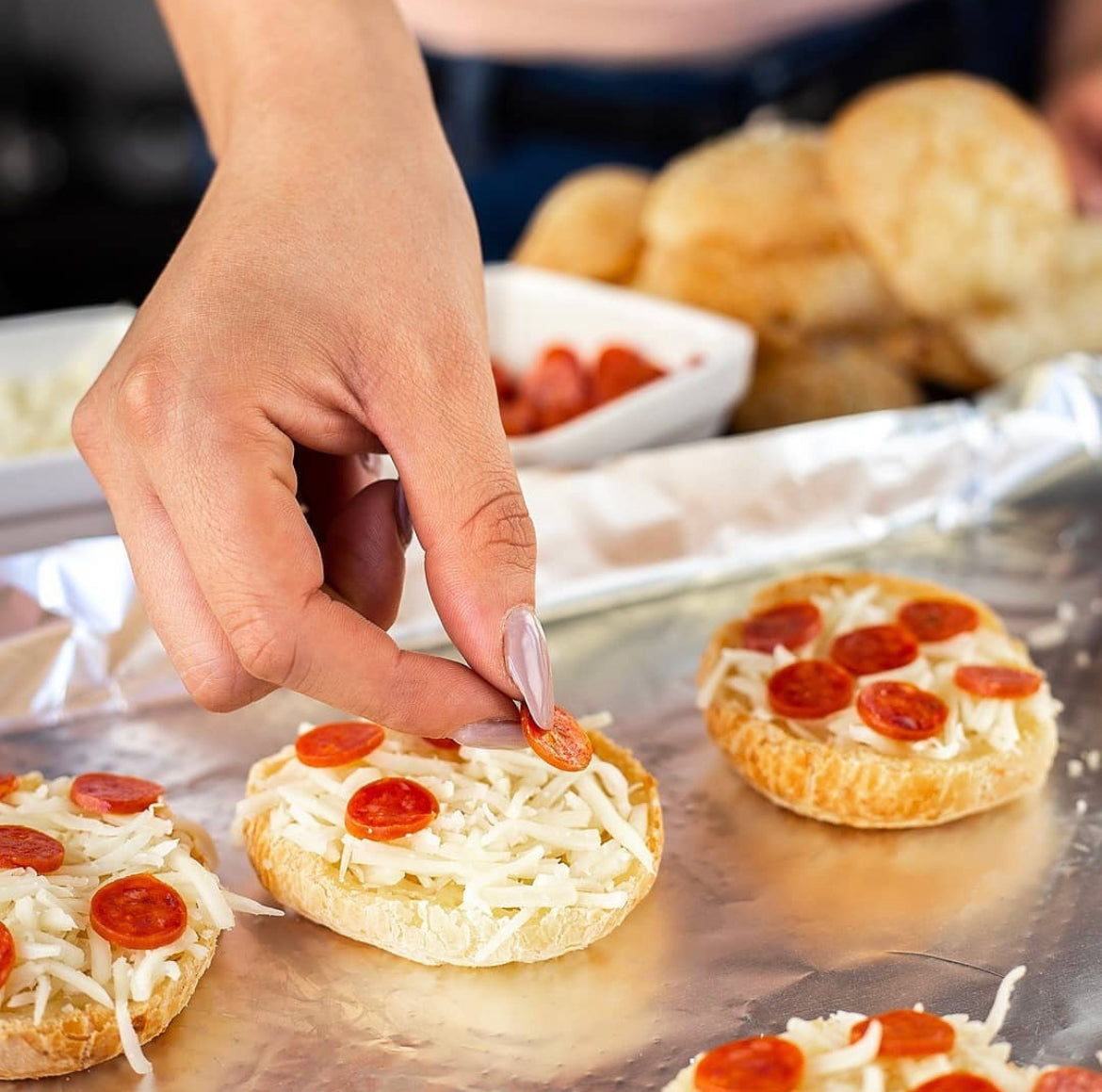 Brazilian Cheese Bread Pizzas
